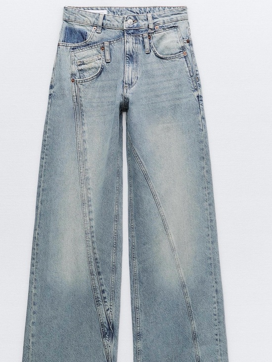 Zara Denim - Zara Light Wash Wide-Leg Jeans